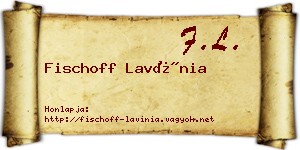 Fischoff Lavínia névjegykártya
